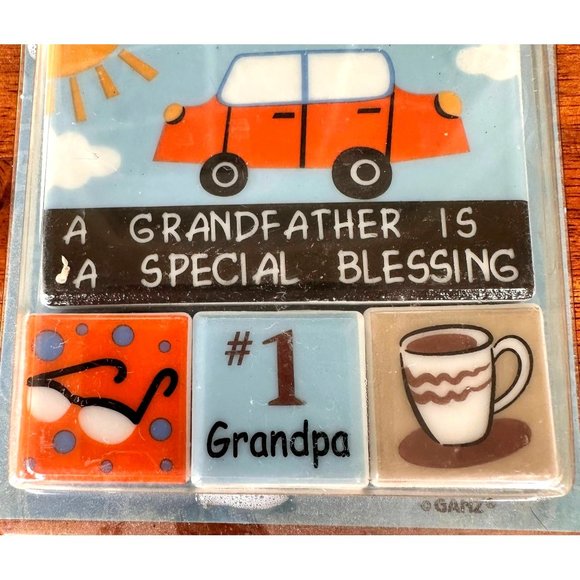 VTG Ganz Little Magnets Grandpa Special Blessing 4 Piece Stocking Stuffer - Picture 5 of 12